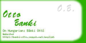 otto banki business card